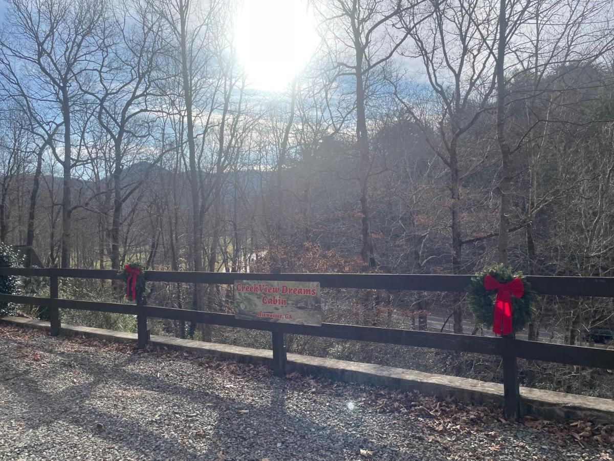 Cozy Creekfront Family Cabin-Pet Friendly -Gamerm-Hot Tub Hiawassee Buitenkant foto
