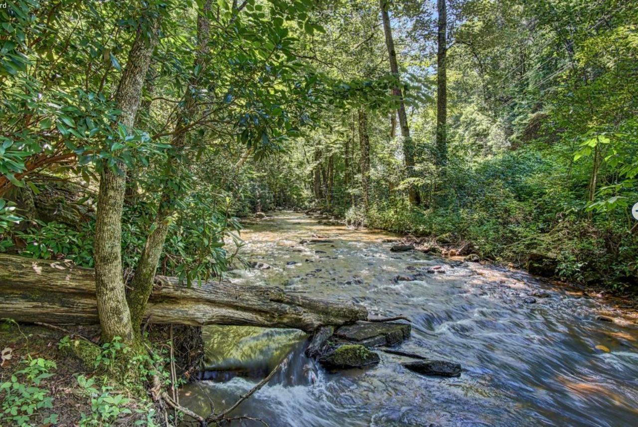 Cozy Creekfront Family Cabin-Pet Friendly -Gamerm-Hot Tub Hiawassee Buitenkant foto