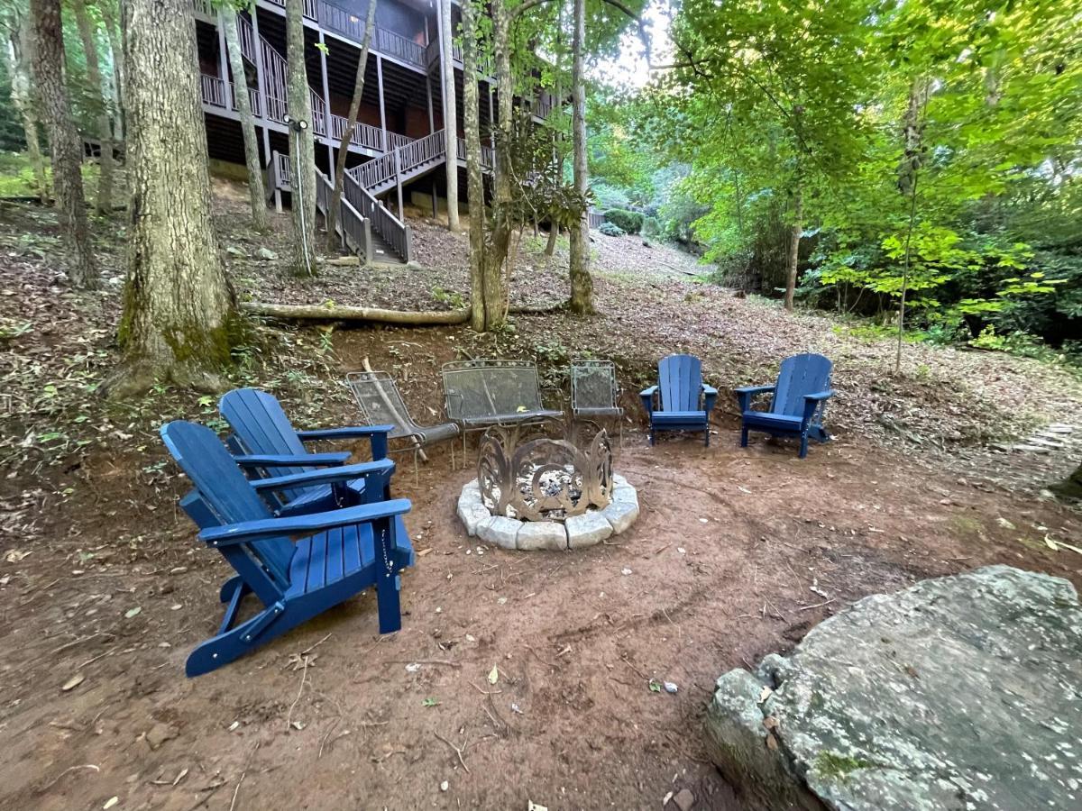 Cozy Creekfront Family Cabin-Pet Friendly -Gamerm-Hot Tub Hiawassee Buitenkant foto